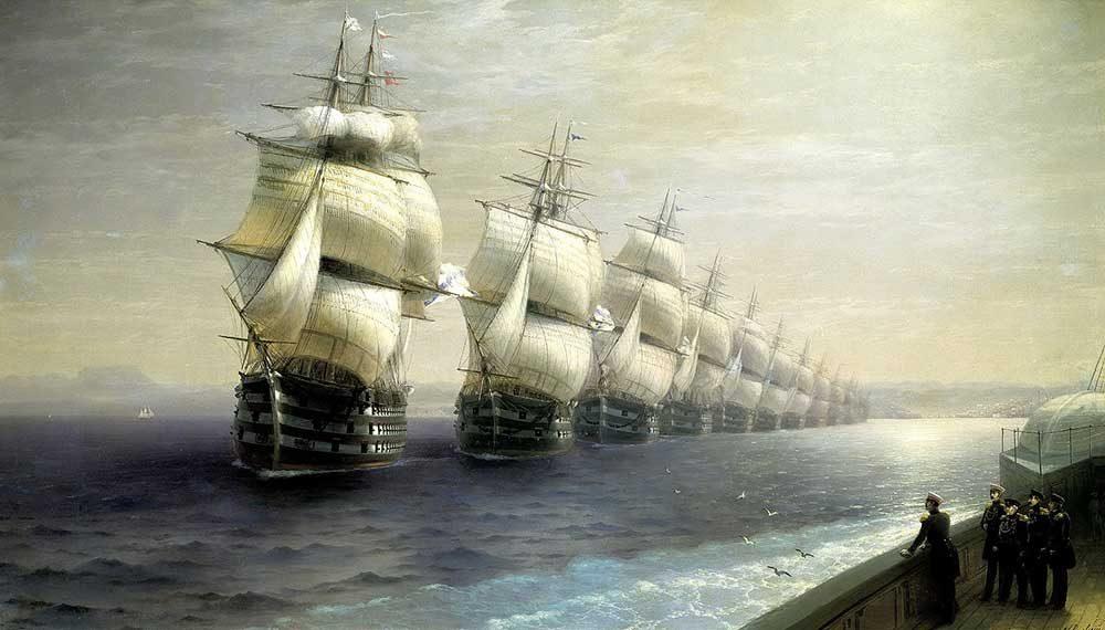 И.К. Айвазовский «Смотр Черноморского флота в 1849 г.»