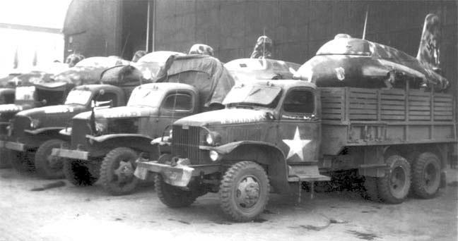 Ракетные «мессершмитты», отобранные для испытаний в США, в кузовах американских грузовиков